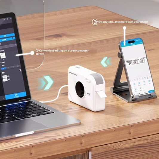 Portable Bluetooth Label Maker – Inkless Thermal Sticker Printer for Home & Office