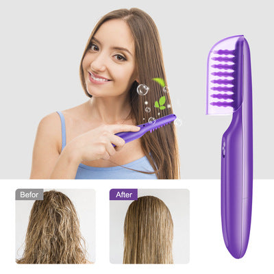 Electric Detangling Brush | Pain-Free Hair Brush for Curly & Thick Hair with Scalp Massage