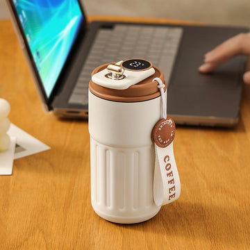 Smart Thermal Water Bottle - 450ml Stainless Steel Flask with LED Temp Display