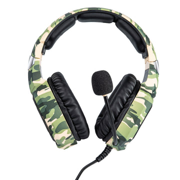 K8 Camouflage Gaming Headset - Universal Over-Ear Headphones for PC, PS5 & Xbox