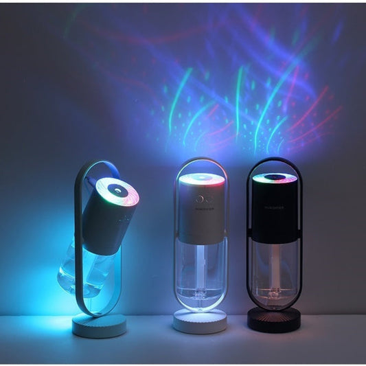 Magic Shadow Projection Humidifier | Cool Mist Mini Air Purifier for Home & Car