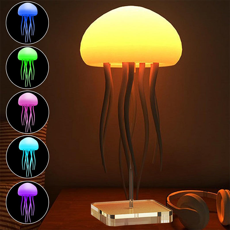 LED Jellyfish Mood Lamp – Realistic Jellyfish Night Light for Desk & Bedroom Decor