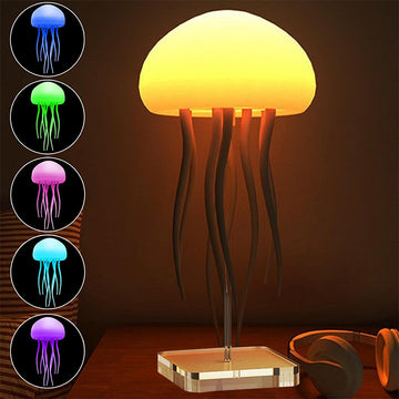 LED Jellyfish Mood Lamp – Realistic Jellyfish Night Light for Desk & Bedroom Decor
