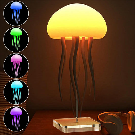 LED Jellyfish Mood Lamp – Realistic Jellyfish Night Light for Desk & Bedroom Decor