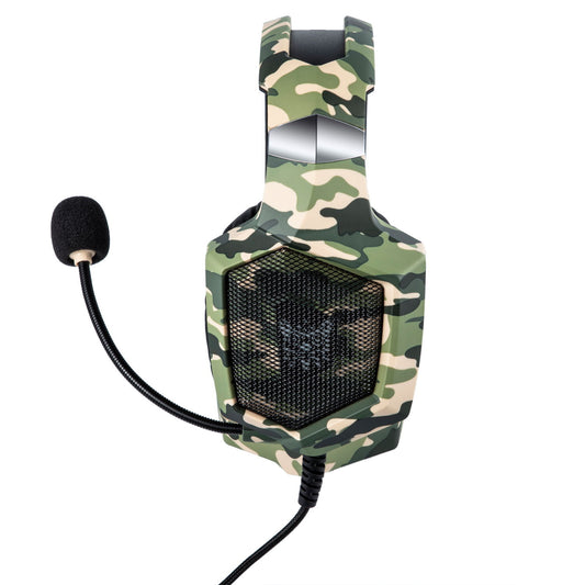 K8 Camouflage Gaming Headset - Universal Over-Ear Headphones for PC, PS5 & Xbox