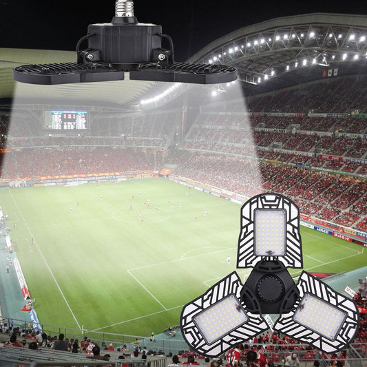 Deformable LED Garage Light with Motion Sensor | High Intensity Industrial Shop Light