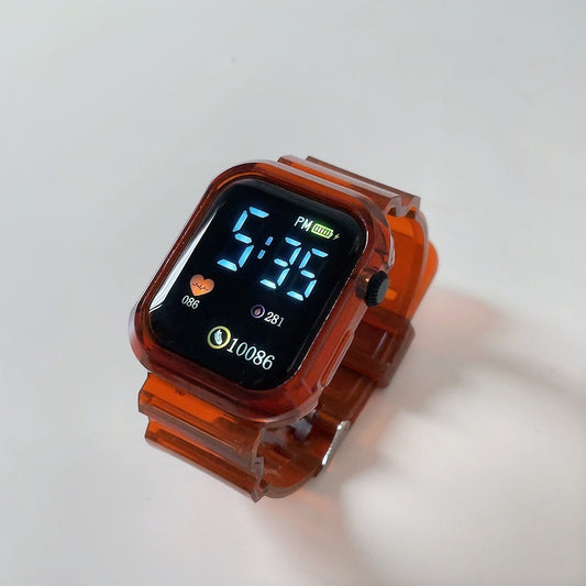 Square LED Digital Watch for Men & Women | Waterproof Electronic Sports Watch with Silicone Strap