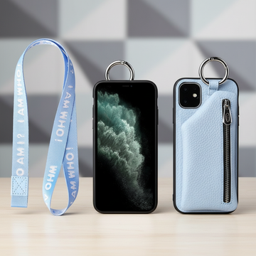 Crossbody Phone Case Wallet with PU Leather Strap | Detachable Lanyard & Coin Purse Cover for iPhone & Android