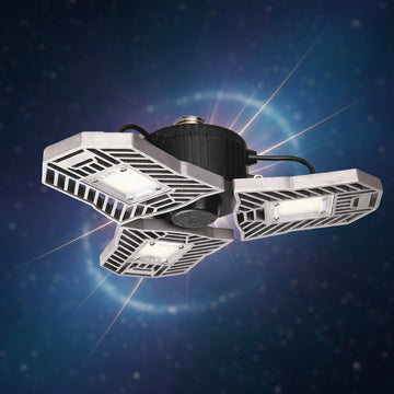 Deformable LED Garage Light with Motion Sensor | High Intensity Industrial Shop Light