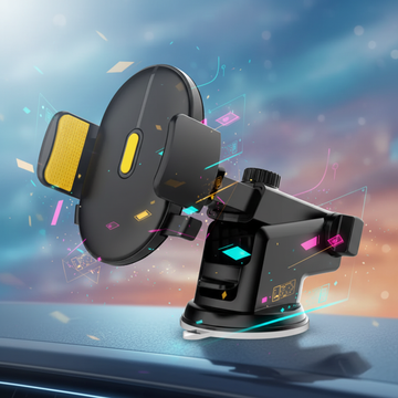 Long Arm Telescopic Car Phone Mount - Ultra-Strong Suction Cup Dashboard Holder