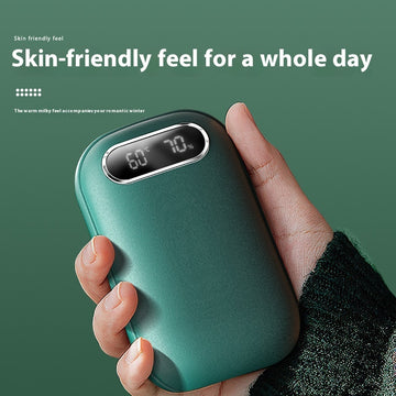 Rechargeable Hand Warmer with Digital Display | Double-Sided Heating & Large Capacity Portable Power Bank