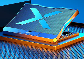 Foldable Laptop Cooling Stand - Ergonomic Portable Riser for Desk